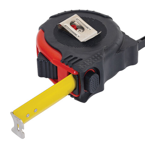 Рулетка измерительная 5,0мх19мм, RABBITEX Professional, обрезиненный корпус, 3 мех. фиксац, 671357