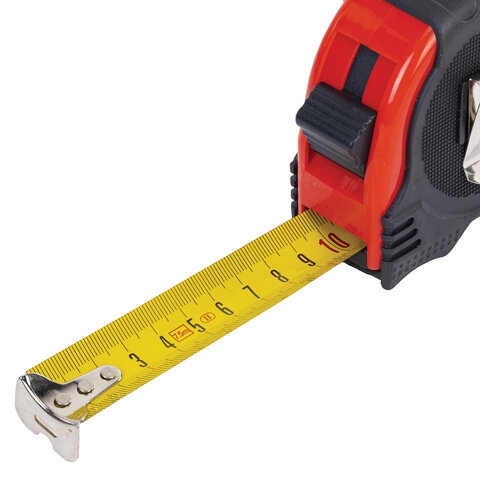 Рулетка измерительная 7,5мх25мм, RABBITEX Professional, обрезиненный корпус, 3 мех. фиксац, 671358