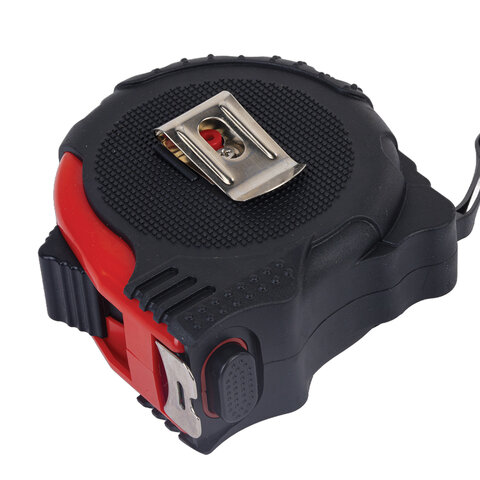 Рулетка измерительная 10мх25мм, RABBITEX Professional, обрезиненный корпус, 3 мех. фиксац, 671359