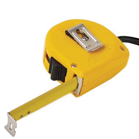 Рулетка измерительная 5,0мх19мм, пластиковый корпус, ГРАНДМАСТЕР Classic, 671361