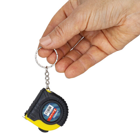 Рулетка-брелок, 2,0мх8мм, RABBITEX, обрезиненный корпус, 671365