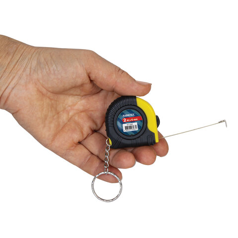 Рулетка-брелок, 2,0мх8мм, RABBITEX, обрезиненный корпус, 671365