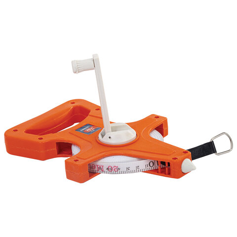 Рулетка геодезическая 20мх13мм, RABBITEX, лента фибергласс, открытый корпус, 671366