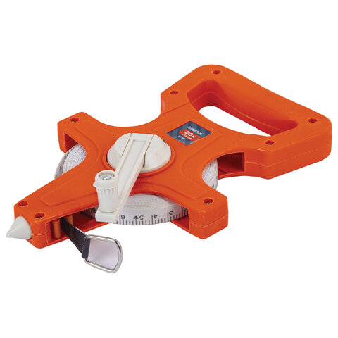 Рулетка геодезическая 20мх13мм, RABBITEX, лента фибергласс, открытый корпус, 671366