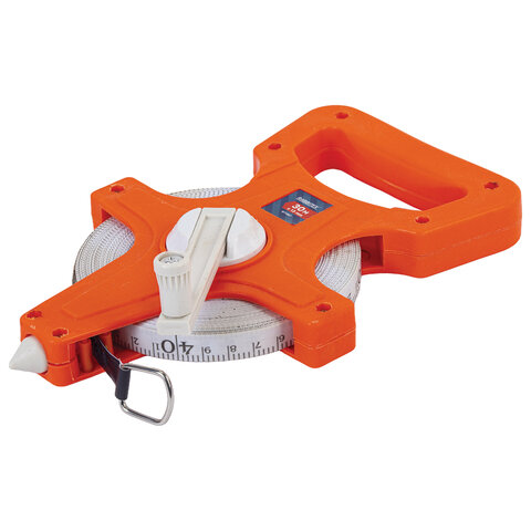 Рулетка геодезическая 30мх13мм, RABBITEX, фибергласс, открытый корпус, 671367