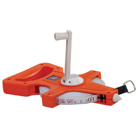 Рулетка геодезическая 30мх13мм, RABBITEX, фибергласс, открытый корпус, 671367