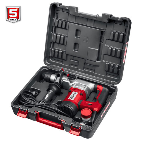 Перфоратор 1500 Вт, 1050 об/мин, 4200 уд/мин, SDS Plus, АВТ, ЗУБР Мастер ПВ-32-1500 ЭВ