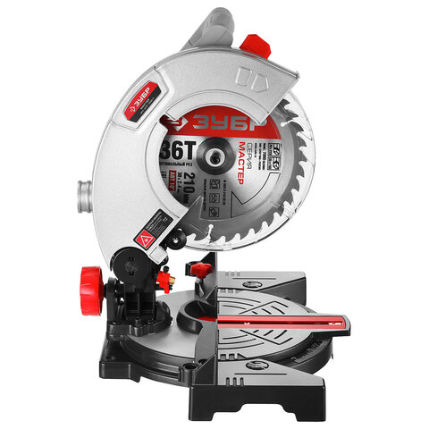 Пила торцовочная 1300 Вт,  5500 об/мин, диск 210х30мм, ЗУБР Мастер ЗПТ-210-1400 Л