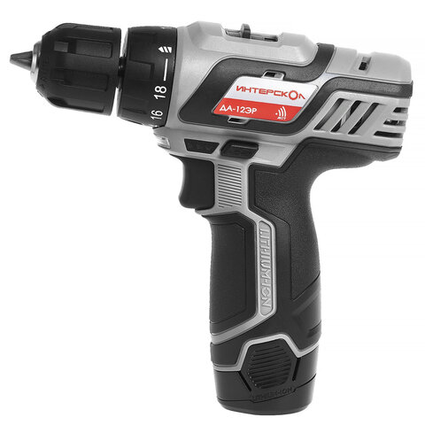 Дрель-шуруповерт безударная АККУМУЛЯТОРНАЯ, с двумя аккумуляторами 2 Ач, 18 В, ИНТЕРСКОЛ ДА-12ЭР, 434.2.2.20 - фото 2