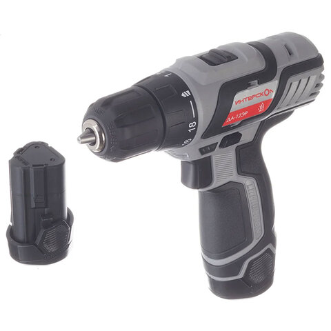 Дрель-шуруповерт безударная АККУМУЛЯТОРНАЯ, с двумя аккумуляторами 2 Ач, 18 В, ИНТЕРСКОЛ ДА-12ЭР, 434.2.2.20 - фото 4