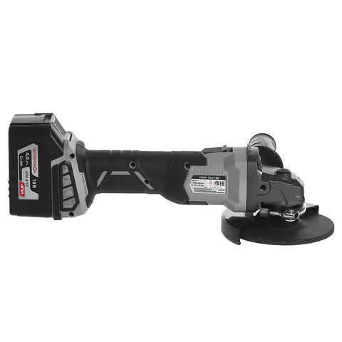 Машина шлифовальная угловая аккумуляторная, 4 Ач, 18 В, 8500 об/мин, диск 125 мм, ИНТЕРСКОЛ УШМ-125/18В, 578.4.1.70 - фото 3