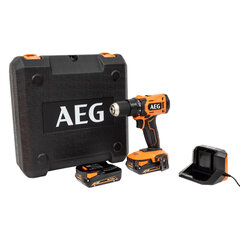 Дрель-шуруповерт аккумуляторная, 18 В, 60 Нм, Li-ion 2&times;2 Ач, AEG BS18G4-202C, 4935478630