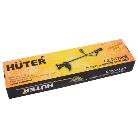 Триммер электрический HUTER GET-1700B, 1700 Вт, 8000 об/мин, ширина скашивания 42 см, 70/1/8 - фото 5