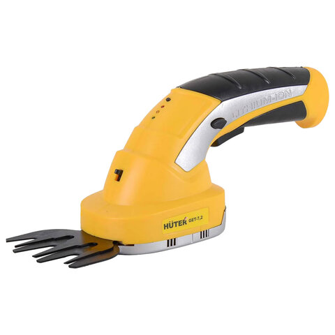 Триммер-кусторез АККУМУЛЯТОРНЫЙ HUTER GET-7,2, 1100 ход/мин, 7.2В, 1.5 А*ч, 70/1/38