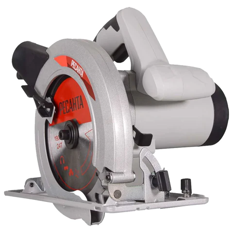 Пила циркулярная, 1800 Вт, 5500 оборотов/мин, диск 190 мм х 20 мм, РЕСАНТА ДП-190/1800, 75/11/2