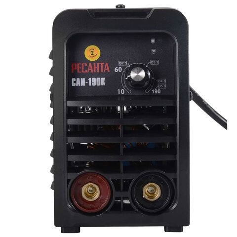 Сварочный аппарат инверторный, свар. ток до 190А, d элект. до 5мм, РЕСАНТА САИ190К (компакт), 65/36 - фото 2