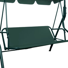 Качели садовые NOSTRESS (НОСТРЕСС) COMFORT SC-003, 3 места, Ш170хГ110хВ153 см, мягкое сиденье, зеленый/<wbr/>белый, 680051
