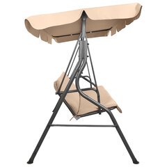 Качели садовые NOSTRESS (НОСТРЕСС) COMFORT SC-003, 3 места, Ш170хГ110хВ153 см, мягкое сиденье, бежевый, 680052