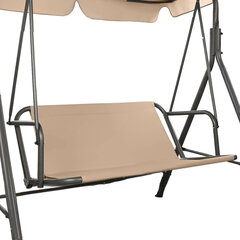 Качели садовые NOSTRESS (НОСТРЕСС) RELAX SC-001, 2 места, Ш140хГ110хВ153 см, мягкое сиденье, бежевый, 680053