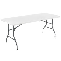 Стол складной NOSTRESS (НОСТРЕСС) "Country FT-005" (1800х700х740 мм), НАГРУЗКА до 150 кг, пластик, белый, 680054