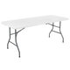Стол складной NOSTRESS (НОСТРЕСС) "Country FT-005" (1800х700х740 мм), НАГРУЗКА до 150 кг, пластик, белый, 680054
