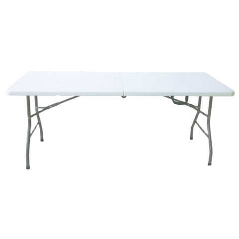 Стол складной NOSTRESS Country FT-005 (ш1800*г700*в740мм), НАГРУЗКА до 150кг, пластик белый, 680054