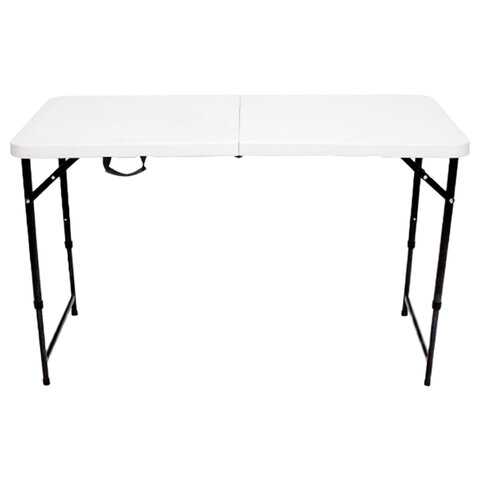 Стол складной NOSTRESS Country FT-004 (ш1220*г610*в740/580мм) НАГРУЗКА до 150кг,пластик белый,680055