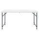 Стол складной NOSTRESS (НОСТРЕСС) "Country FT-004" (1220х610х740/580 мм), НАГРУЗКА до 150 кг, пластик белый, 680055