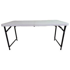 Стол складной NOSTRESS (НОСТРЕСС) &laquo;Country FT-004&raquo; (1220&times;610&times;740/<wbr/>580 мм), НАГРУЗКА до 150 кг, пластик белый, 680055