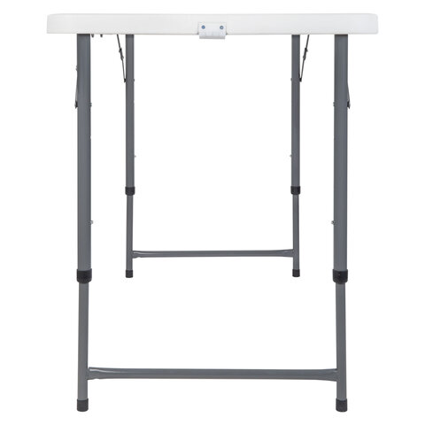 Стол складной NOSTRESS Country FT-004 (ш1220*г610*в740/580мм) НАГРУЗКА до 150кг,пластик белый,680055