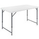 Стол складной NOSTRESS (НОСТРЕСС) "Country FT-004" (1220х610х740/580 мм), НАГРУЗКА до 150 кг, пластик белый, 680055