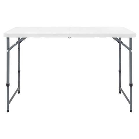 Стол складной NOSTRESS Country FT-004 (ш1220*г610*в740/580мм) НАГРУЗКА до 150кг,пластик белый,680055