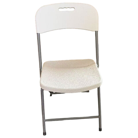 Стул складной NOSTRESS Country FC-003, усиленный каркас, НАГРУЗКА до 150кг,пластик HDPE белый,680056