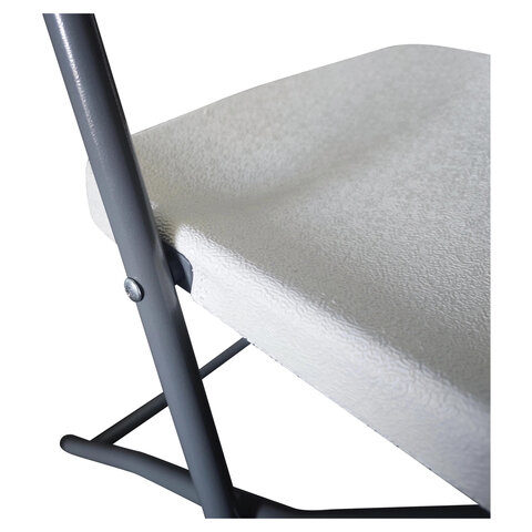 Стул складной NOSTRESS Country FC-003, усиленный каркас, НАГРУЗКА до 150кг,пластик HDPE белый,680056