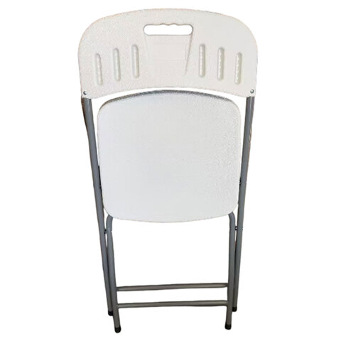 Стул складной NOSTRESS Country FC-003, усиленный каркас, НАГРУЗКА до 150кг,пластик HDPE белый,680056