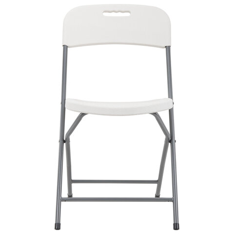Стул складной NOSTRESS Country FC-003, усиленный каркас, НАГРУЗКА до 150кг,пластик HDPE белый,680056