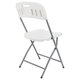 Стул складной NOSTRESS (НОСТРЕСС) "Country FC-003", усиленный каркас, НАГРУЗКА до 150 кг, пластик HDPE, белый, 680056