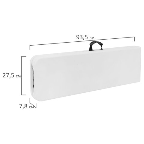 Скамья складная NOSTRESS Country FB-005 (ш1800*г280*в435мм), пластик HDPE белый, 680058