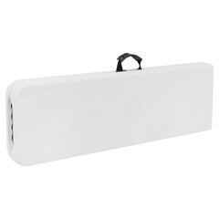 Скамья складная NOSTRESS (НОСТРЕСС) &laquo;Country FB-005&raquo; (1800&times;280&times;435 мм), пластик HDPE, белая, 680058