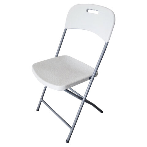 Стул складной NOSTRESS Country FC-003, НАГРУЗКА до 150кг, КОМПЛЕКТ 2шт., пластик HDPE белый,680059