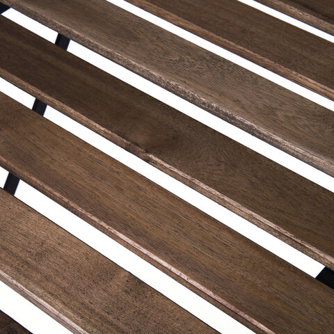 Комплект складной мебели (стол и 2 стула) NOSTRESS Woodstock FS-003A, металл черный, акация, 680060