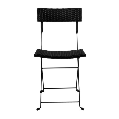 Комплект складной мебели (стол и 2 стула) NOSTRESS Wicker FS-020, металл черный, иск.ротанг, 680061