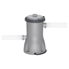 Каркасный бассейн, фильтр-насос 3028 л/<wbr/>ч, лестница, тент &laquo;Steel Pro Max&raquo; 457&times;107 см, 14970 л, усиленный каркас, BESTWAY, 56488