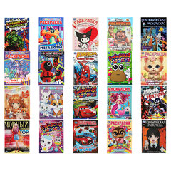 Книжка-раскраска "ПОПУЛЯРНЫЕ СЮЖЕТЫ" АССОРТИ, 214х290 мм, 16 страниц, "УМКА"