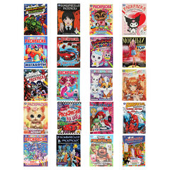 Книжка-раскраска "ПОПУЛЯРНЫЕ СЮЖЕТЫ" АССОРТИ, 214х290 мм, 16 страниц, "УМКА"