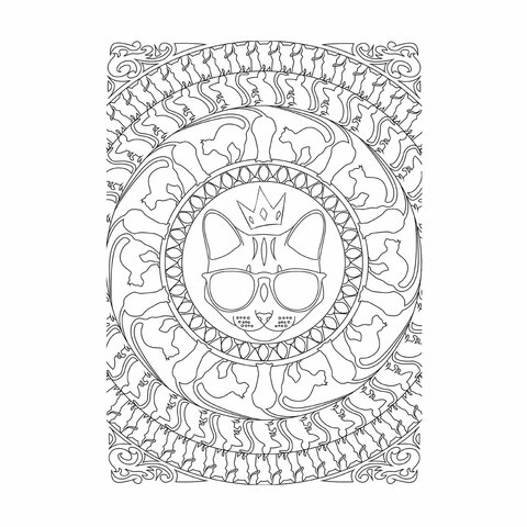 Раскраска-Антистресс КОТОТЕРАПИЯ, 210х280мм, 128 страниц, склейка, ЭКСМО, 33160