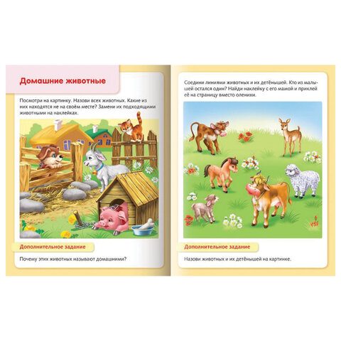 Книжка с наклейками "Тесты и задания", АССОРТИ, А5, 16 стр., HATBER - фото 19