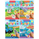 Книжка с липучками "Читай и играй", 15 фигурок, 160х220 мм, 8 стр., АССОРТИ, ПП
