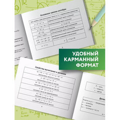 Мини-шпаргалка для школы &laquo;Формулы по алгебре&raquo;, 62 стр., А6, 110&times;140 мм, ФП