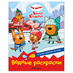 Раскраска водная "Три кота", лицензия, 16 стр., А4, 248х198 мм, АССОРТИ, МС